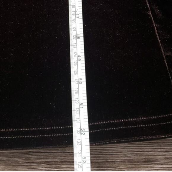 Vintage Moda International Brown Velvet Maxi Dress Sz M Witchy Whimsigoth Y2K - Picture 6 of 8